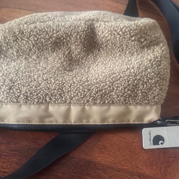 Carhartt WIP Beige and Fleece Bag - Picture 3 of 4
